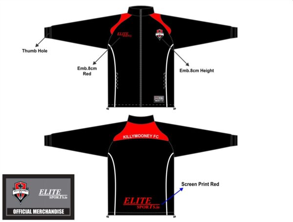 Killymooney Training Top Back/White/Red