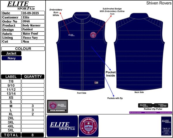 SRFC Elite Body Warmer